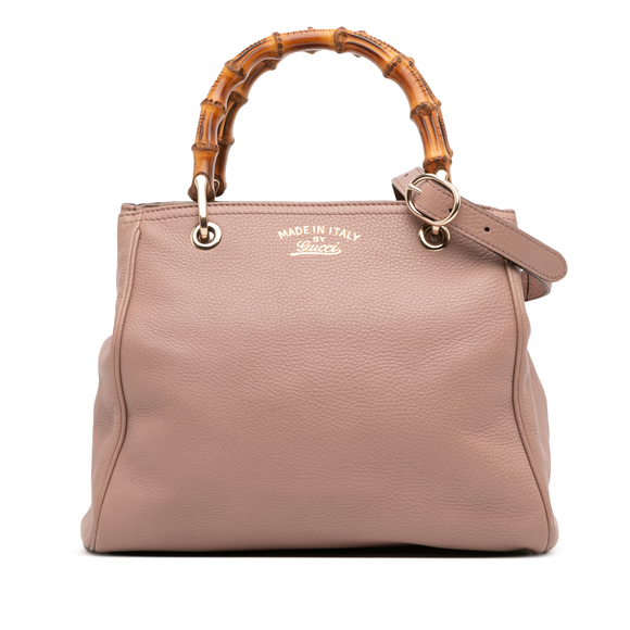 Pre-Loved Gucci Small Calfskin Bamboo Shopper Satchel - Picture 1 of 12